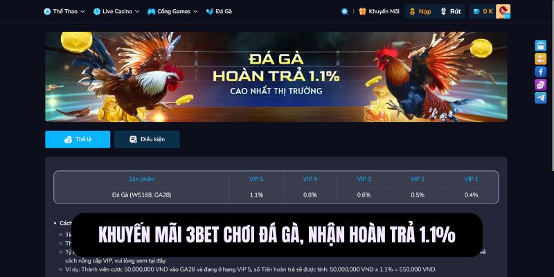 Khuyến Mãi 3BET