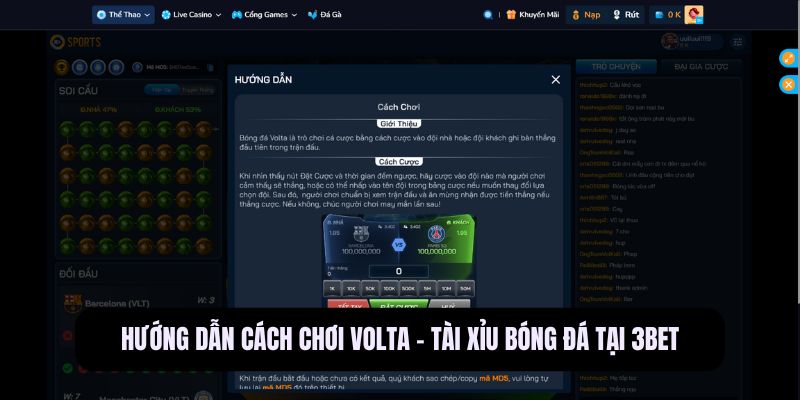 Volta - Tài xỉu bóng đá
