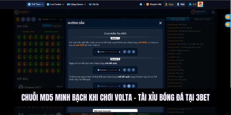 Volta - Tài xỉu bóng đá